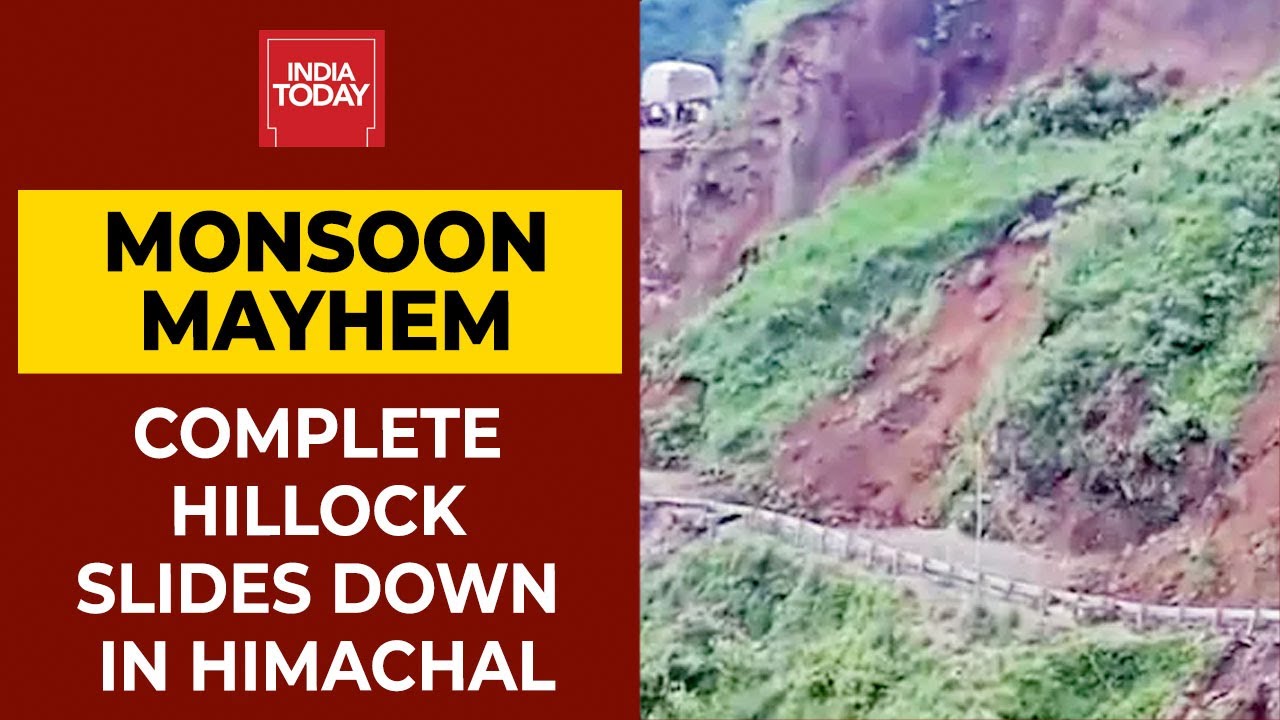Heavy Rains Trigger Landslides In Himachal, Nature's Fury On Display In Hill States | Newstrack