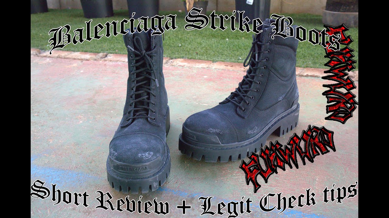 balenciaga strike boots (20mm nylon) – real pair, short review