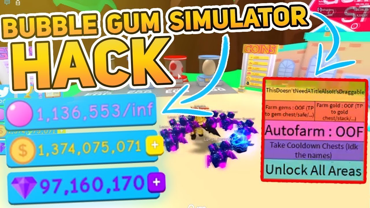 ROBLOX BUBBLE GUM SIMULATOR SCRIPT/GUI (2020) AutoFarm, Inf Gems!