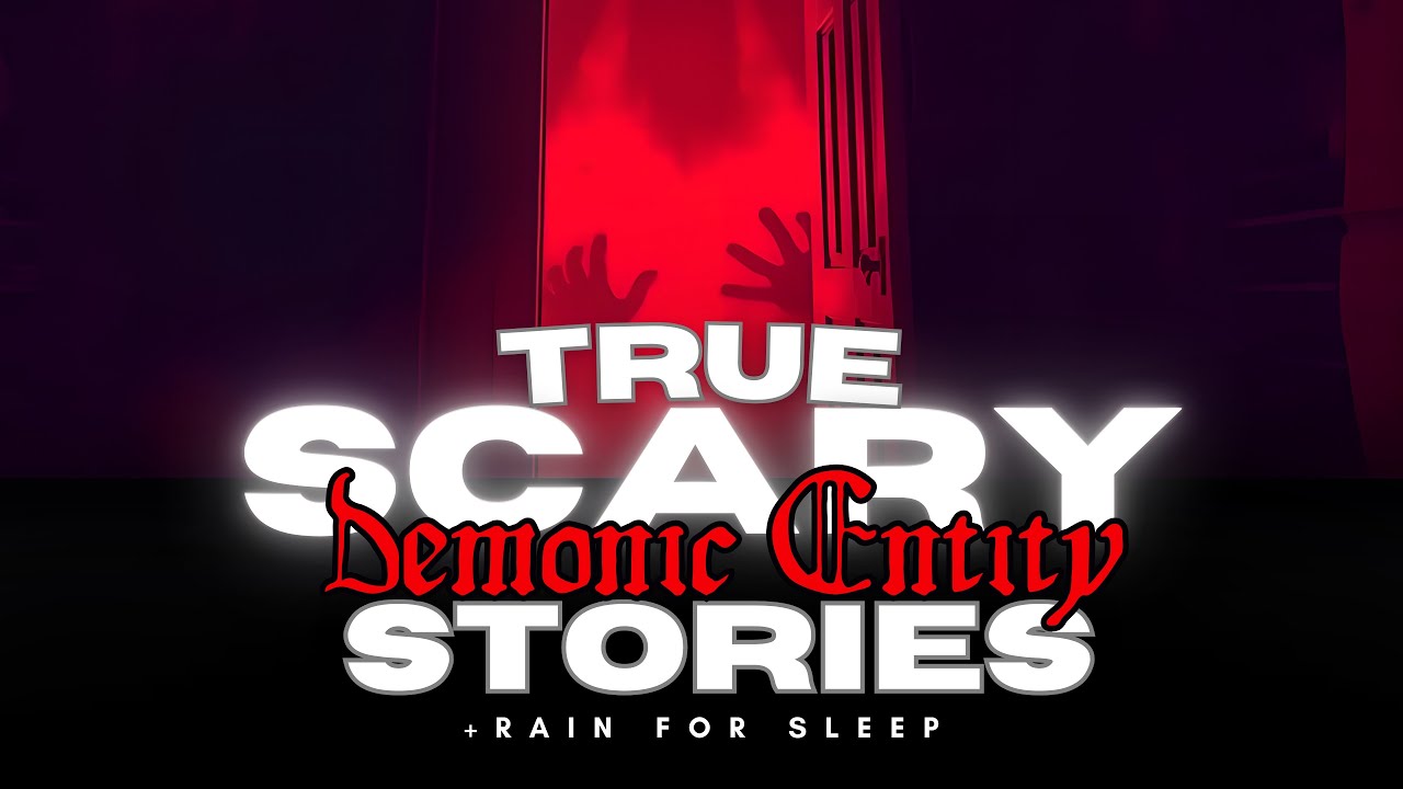 1 Hour of TRUE Scary Demon Stories you&rsquo;ve never heard + rain for sleep 💤 NO ADS, black screen