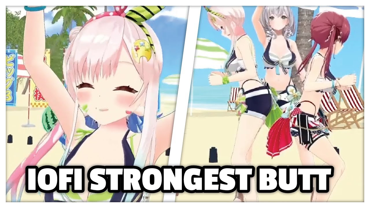 Iofi defeating Marine on BUTT SUMO then become the strongest BUTT fighter in Hololive !