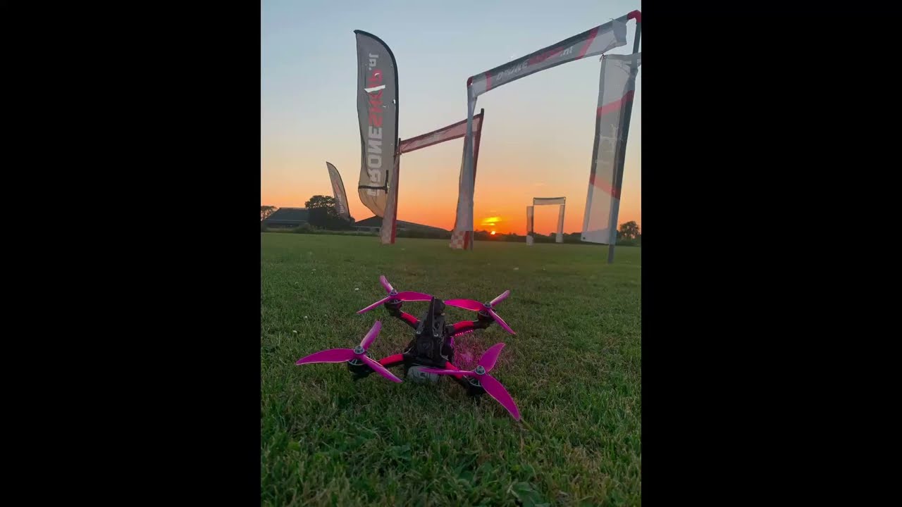 Racing with the sunset | fpv racing