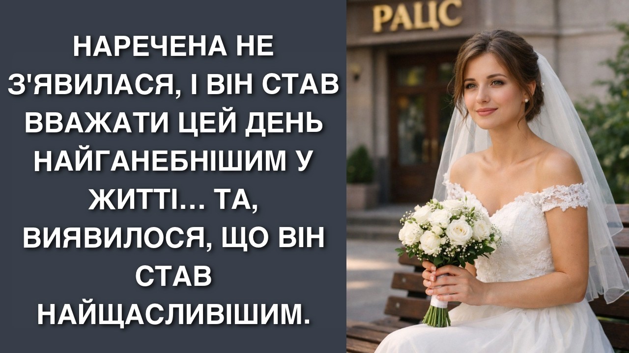 Наречена не з'явилася, і він став вважати цей день найганебнішим у житті… та, виявилося, що він став