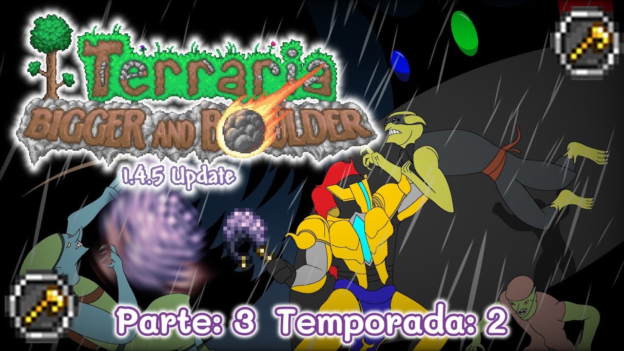 Muchas batallas y poca charla Terraria 1.4.5 en celular (parte:3)(Temp:2)