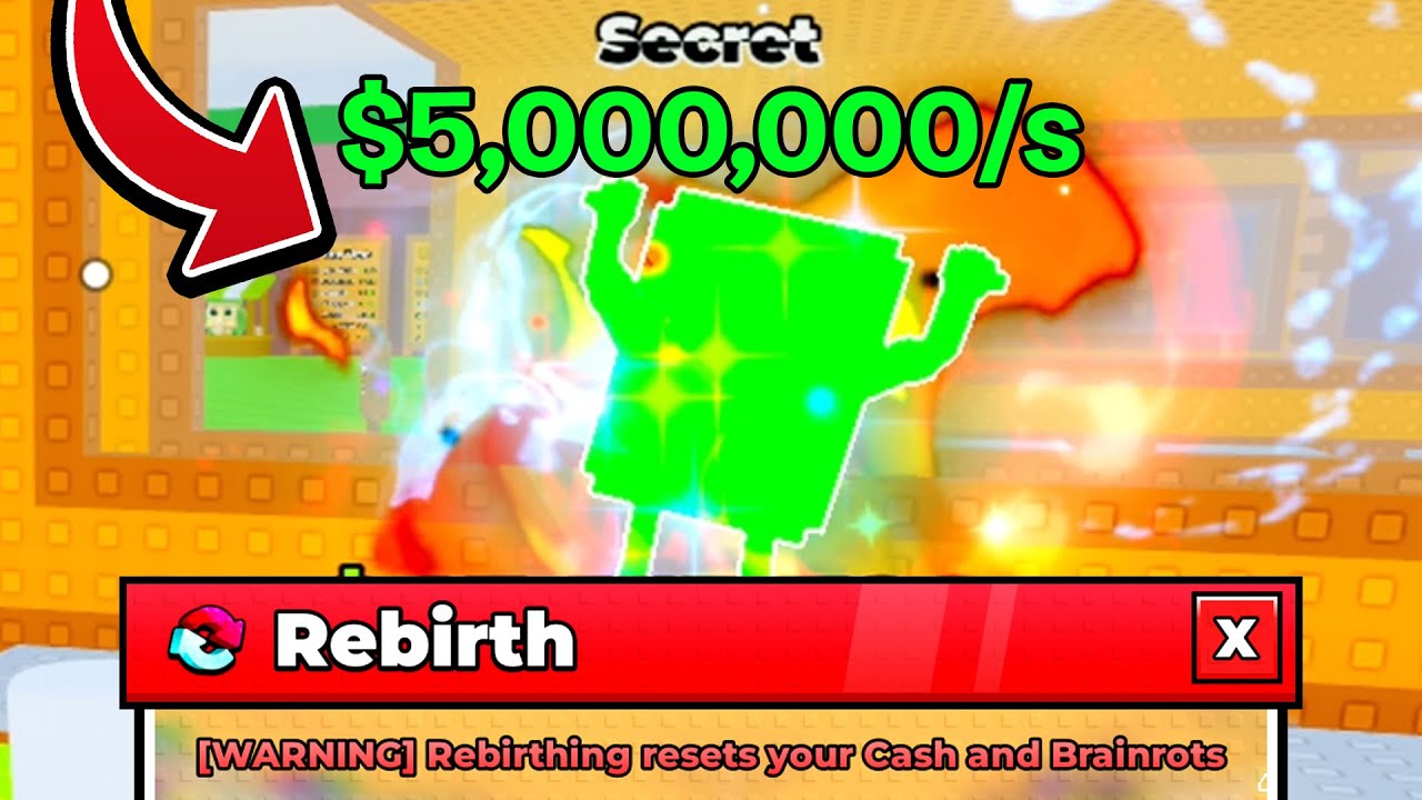I Rebirthed the *RAREST* BRAINROT in Break a Lucky Block!