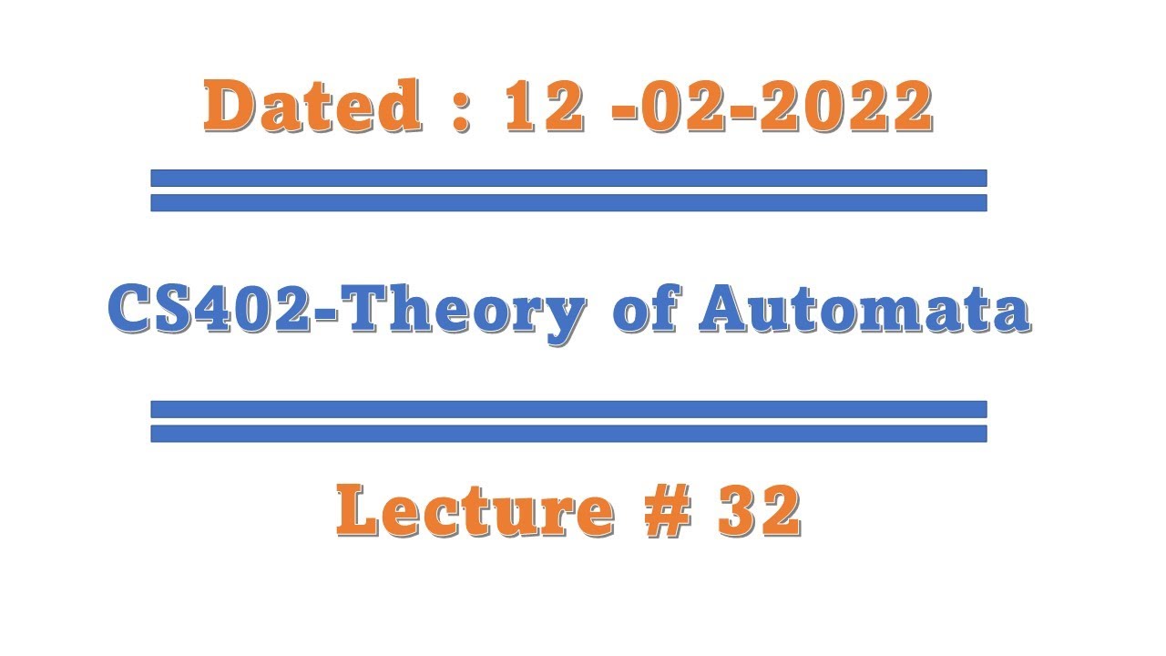 Cs402 short lecture 32 (Examples of CFL, EVEN-EVEN, EQUAL, PALINDROME,  Parsing tree, examples)