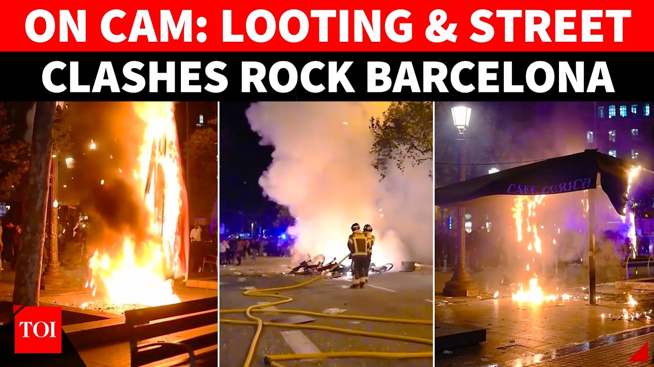 Europe Unrest: Black-Masked Protesters Loot Shops In Spain's Barcelona Amid Violent Clashes
