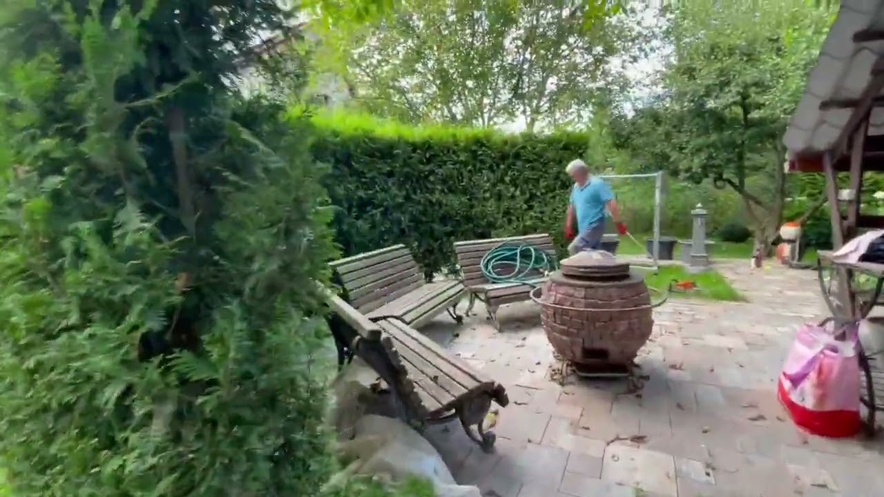 Прекрасне затишне барбекю з туй брабант 