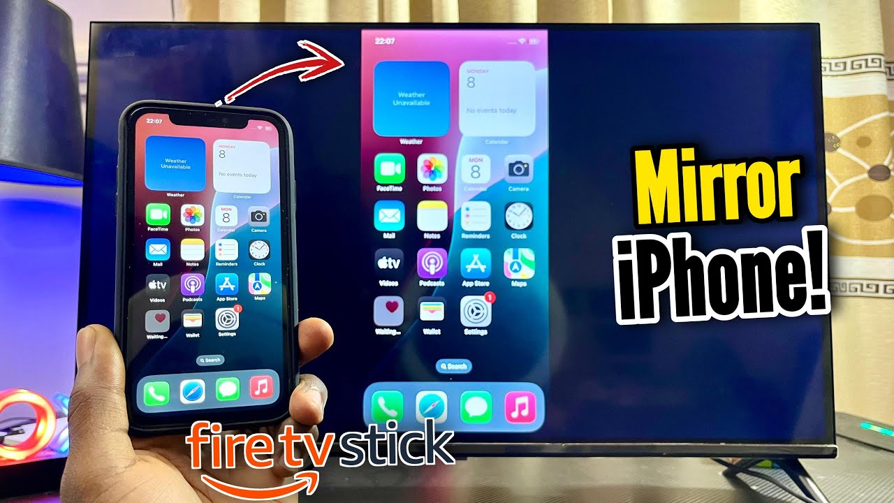 How to Screen Mirror iPhone to Fire TV Stick! 