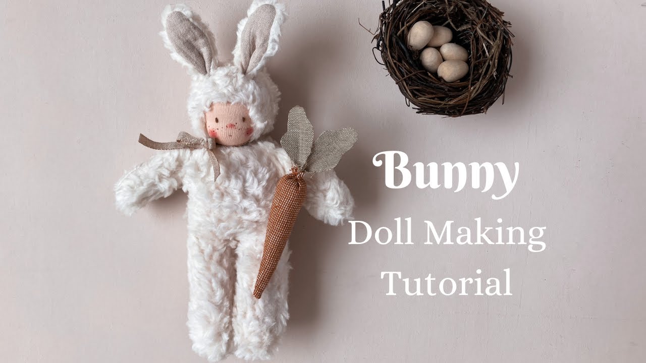 Make a Waldorf inspired Bunny doll