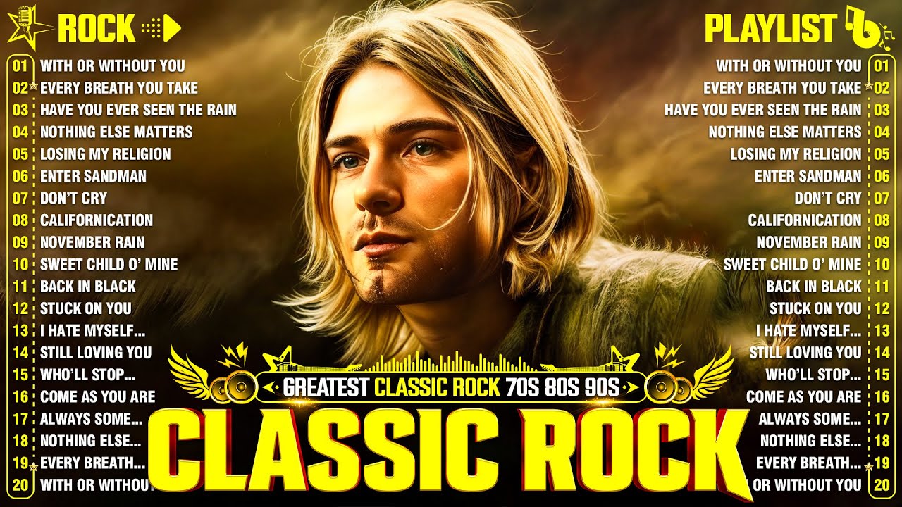 Best Classic Rock Songs Of All Time🔥Metallica, ACDC, Aerosmith, Bon Jovi💥70s 80s 90s Classic Rock