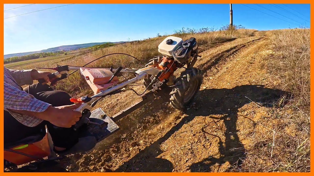 ACȚIUNE cu Tata și Motosapa RURIS 731K pe Drum Off-Road și Hrana pentru Vaci🐄🔥