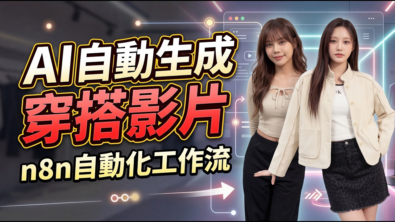 我做了一個 AI 服裝穿搭影片工廠｜服裝店每天自動生成內容 #n8n