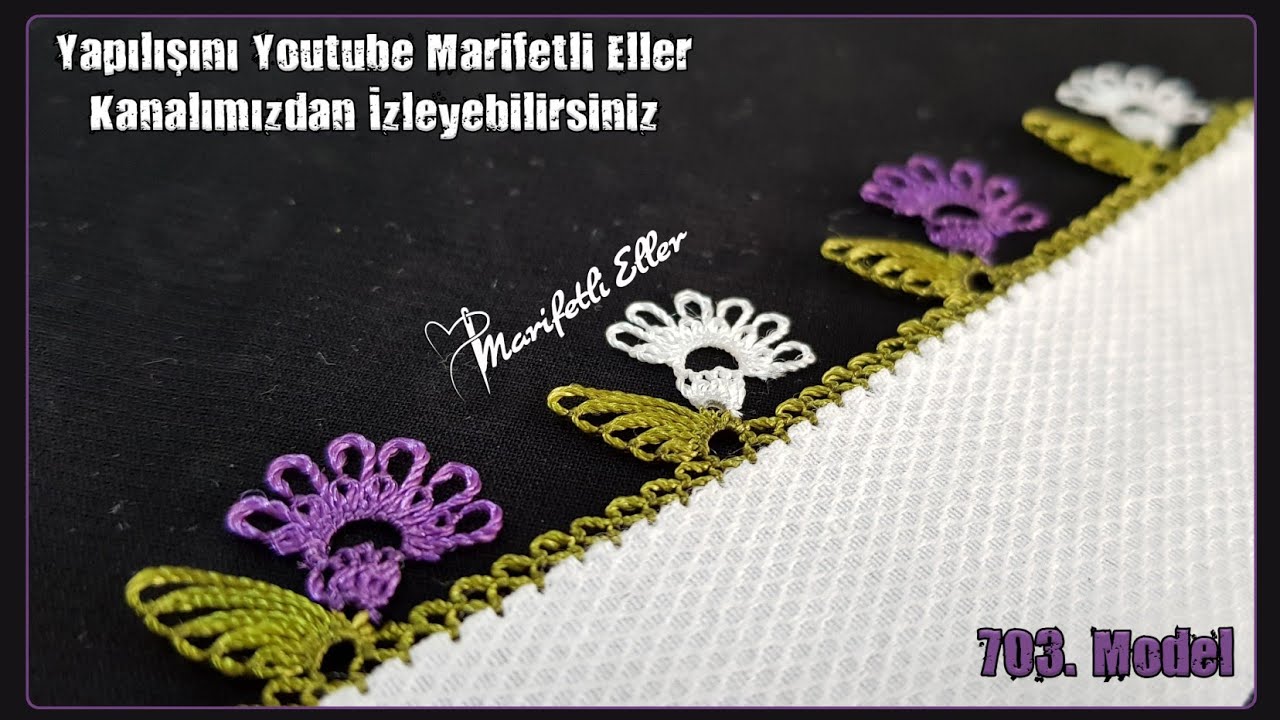 Çok Beğendiğim Çıtı Pıtı Bir İğne Oyası Modelinin Anlatımlı Yapılışı | 703. Model