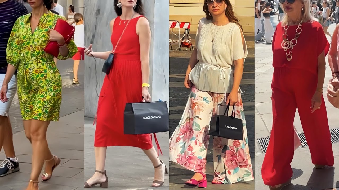ITALY STREET STYLE IN HOT SUMMER 🇮🇹 MILAN FASHION WEEK 2025 | LUXURY SUMMER DRESS TRENDS