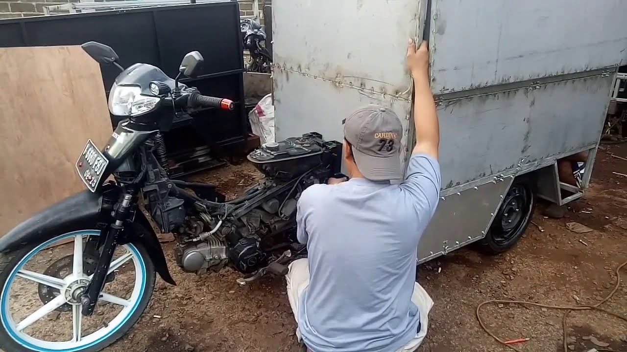 Modifikasi honda supra rodatiga model warung jualan serbaguna