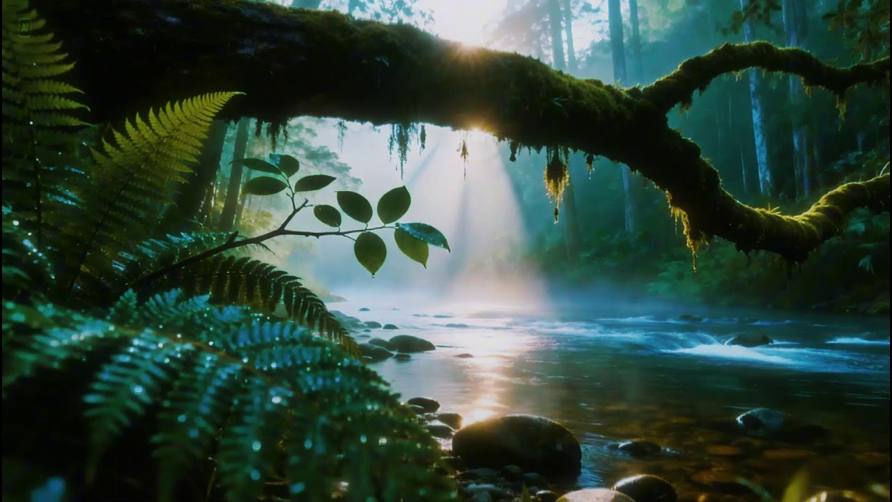 Forest Ambience | Birds Singing & Beautiful Stream Sounds for Peaceful Sleep,Deep Rest,Medicine ASMR