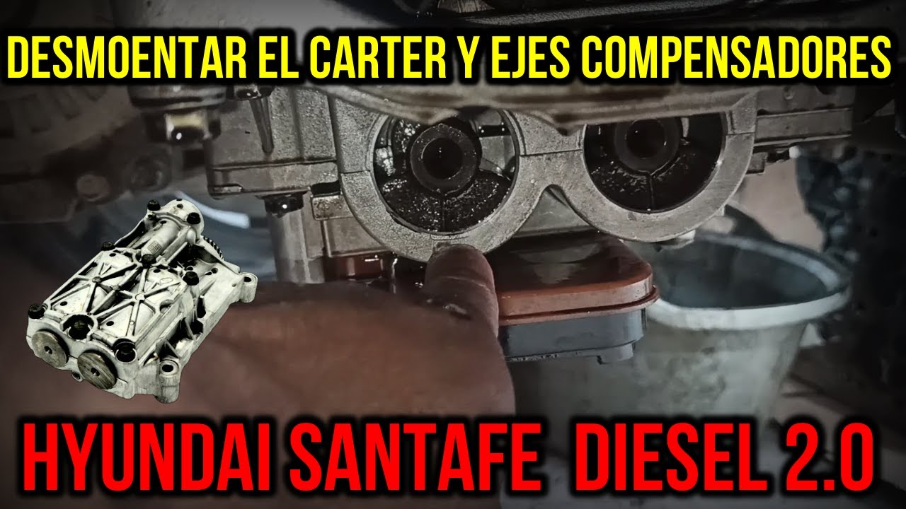 ejes compensadores Hyundai Santafé  // como desmontar el Carter