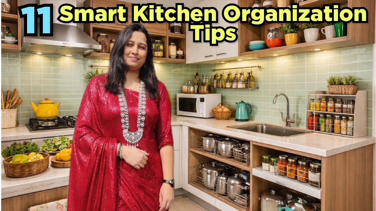 Showing 11 Smart Kitchen Organization Ideas || Spacelift || Simple And Budget-friendly Kitchen Hacks