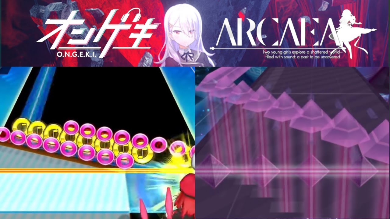 [オンゲキ/Arcaea] Don't Fight The Music And Revive The Melody 譜面比較