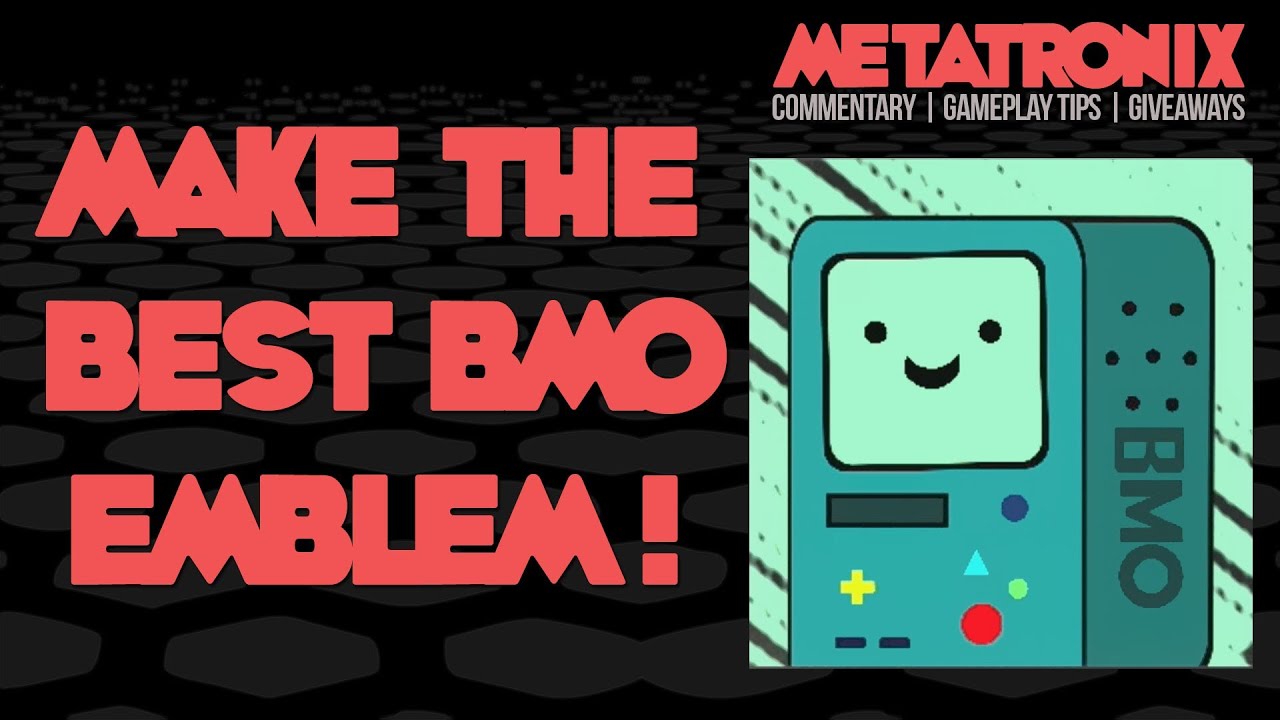 EMBLEM HOW TO: BMO of Adventure Time! (Black Ops 2 Emblem Editor Tutorial)