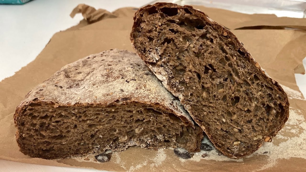 PANE MULTICEREALI CON SEMI SENZA IMPASTO 🥖 MULTICEREAL BREAD WITH SEEDS NO KNEAD