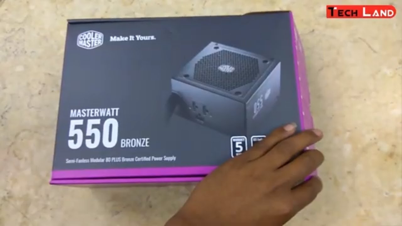 Cooler Master 550W 80 Plus Bronze Semi Modular MPX 5501 AMAAB Unboxing | Tech Land