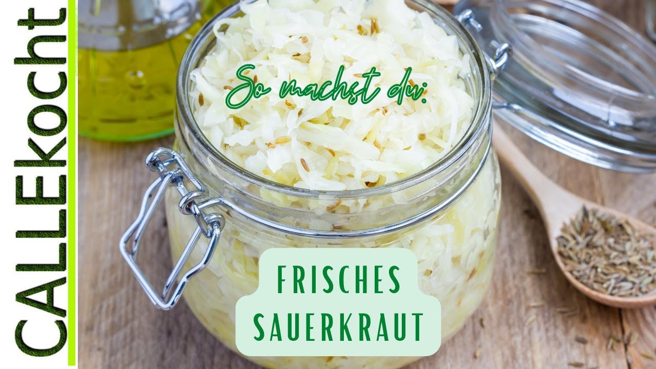 Frisches Sauerkraut selber machen. Ganz einfach mit Omas 