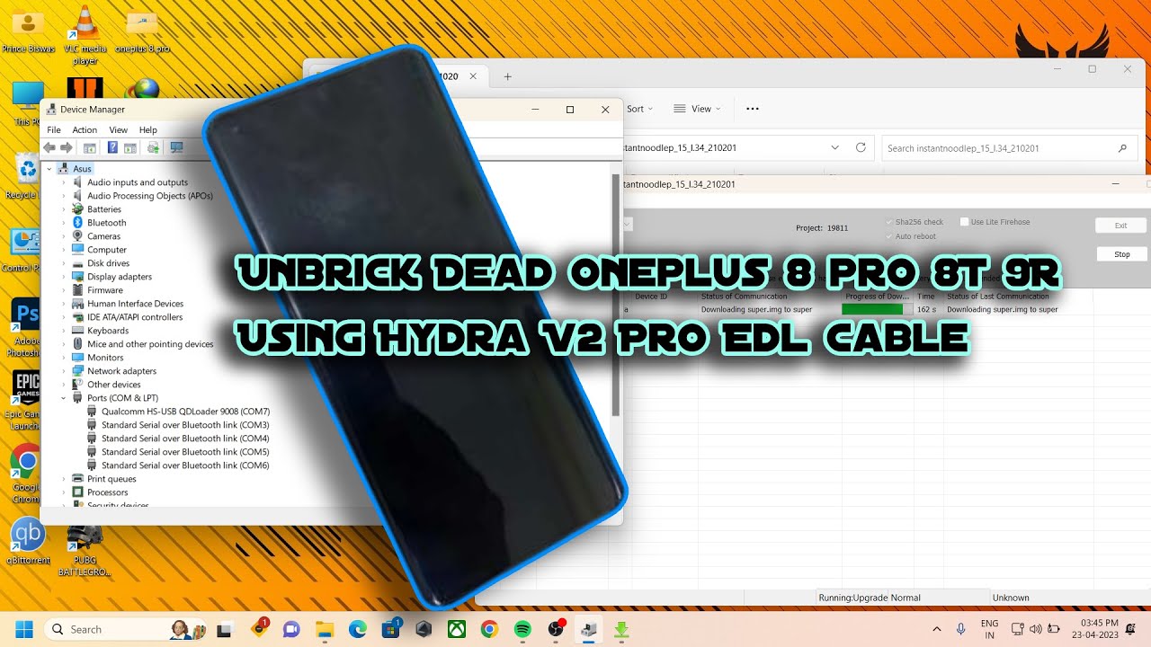 Unbrick Dead OnePlus 8 Pro With Hydra V2 Pro edl cable |Deep Flashing|OnePlus 8 Pro,8T,9R