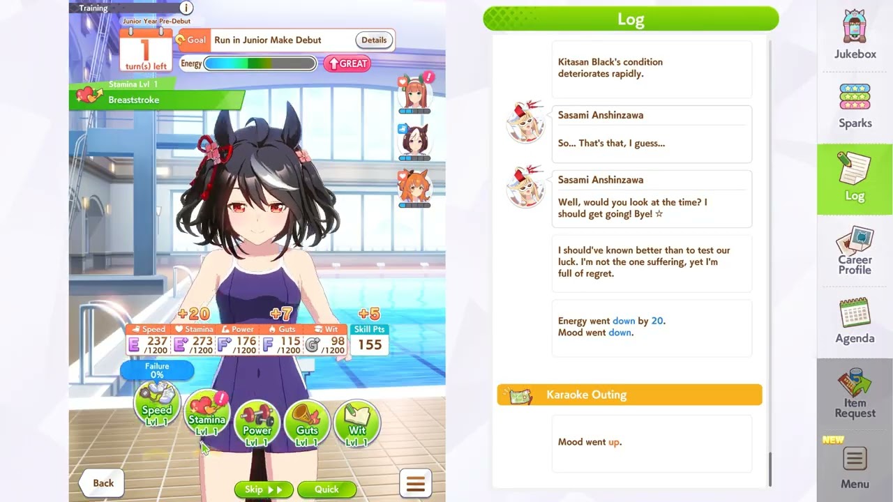 Uma Musume - Kitasan Black Career Gameplay Rank A
