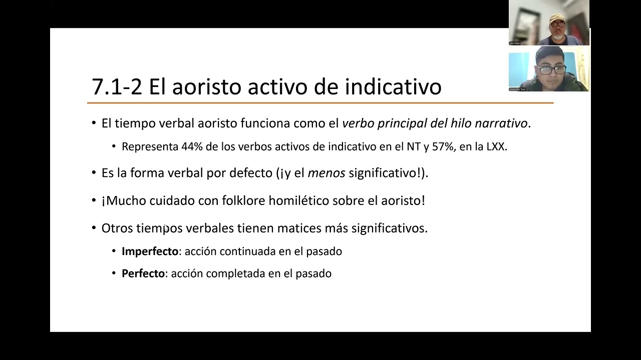 Lección 6   Lo esencial del aoristo