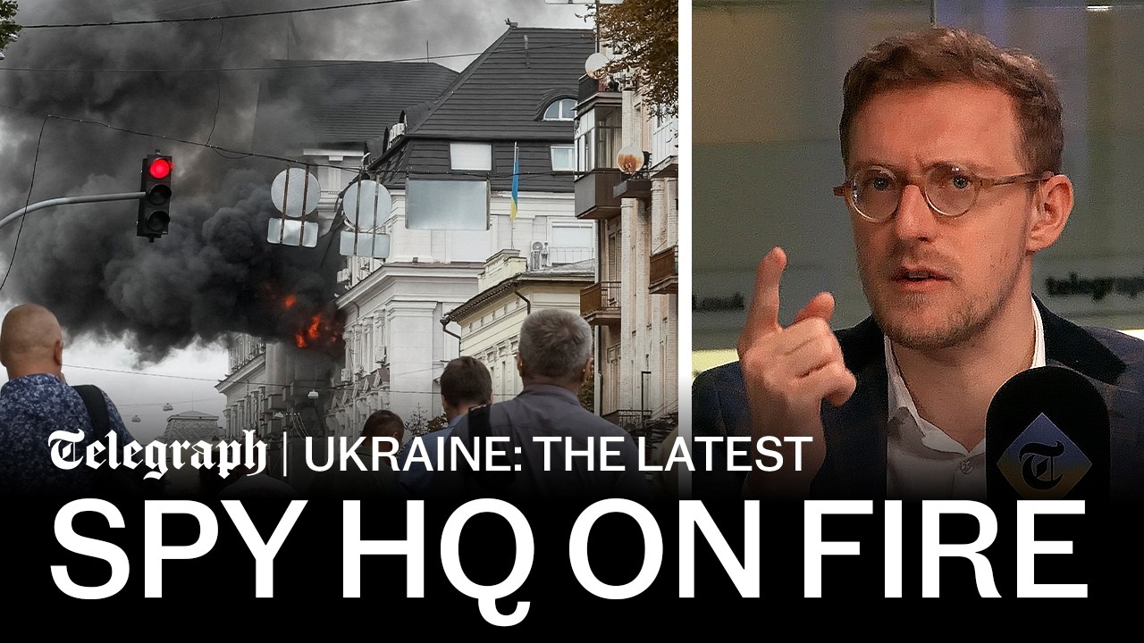 Ukrainian spy HQ ablaze after Russian &lsquo;assassination attempt&rsquo; on intelligence chief | War news today