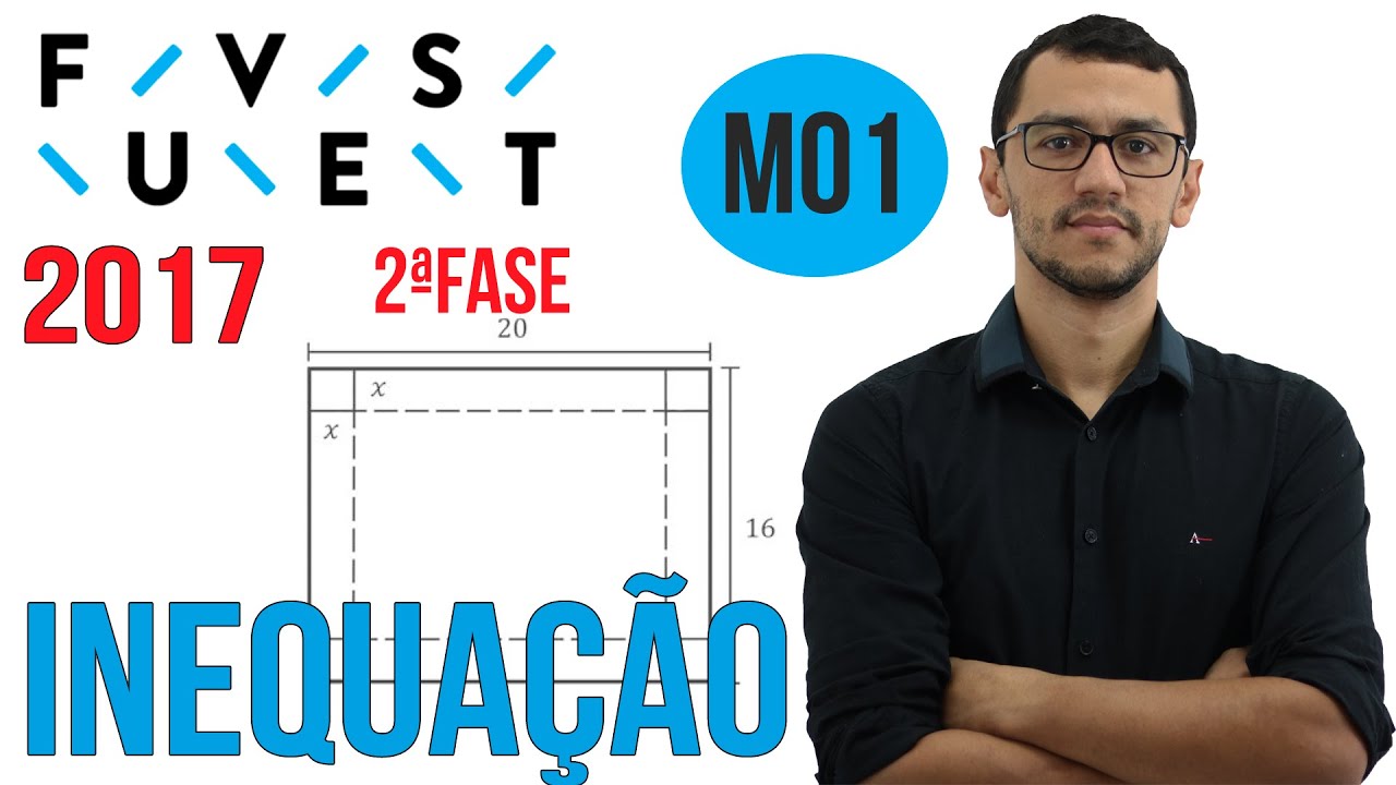 FUVEST 2017 | Questão M01 | Segunda Fase Matemática (Inequação)