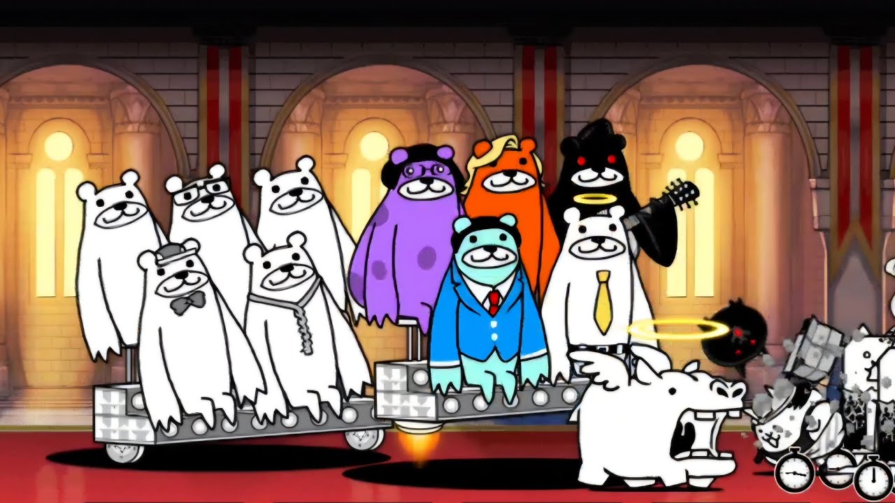 [냥코대전쟁] 곰 다섯마리SP - 알록달록 곰돌이ㅋㅋㅋ