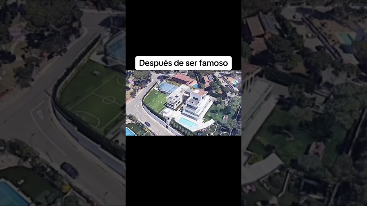 Casas de famosos antes y despu&eacute;s de la fama #shorts #famosos #casa