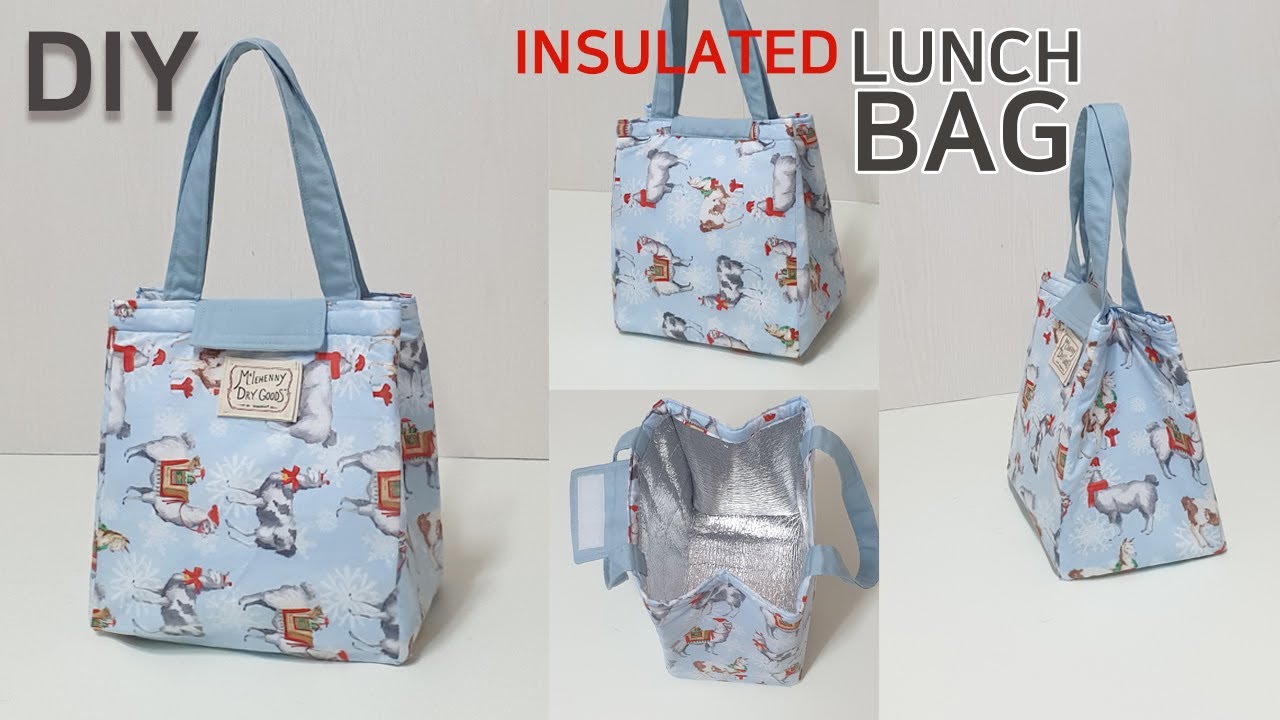 DIY Insulated lunch bag/Picnic bag tutorial/보온보냉 도시락가방 만들기/[jsdaily]