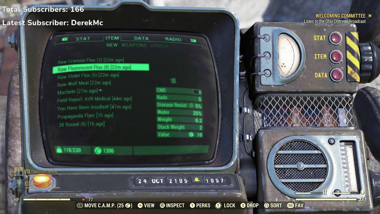 FALLOUT 76 CHILL TIMES