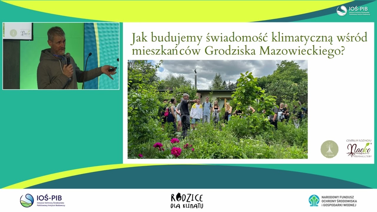 Sesja I: Dobre praktyki w edukacji klimatycznej w szkołach - Od grządki do widelca
