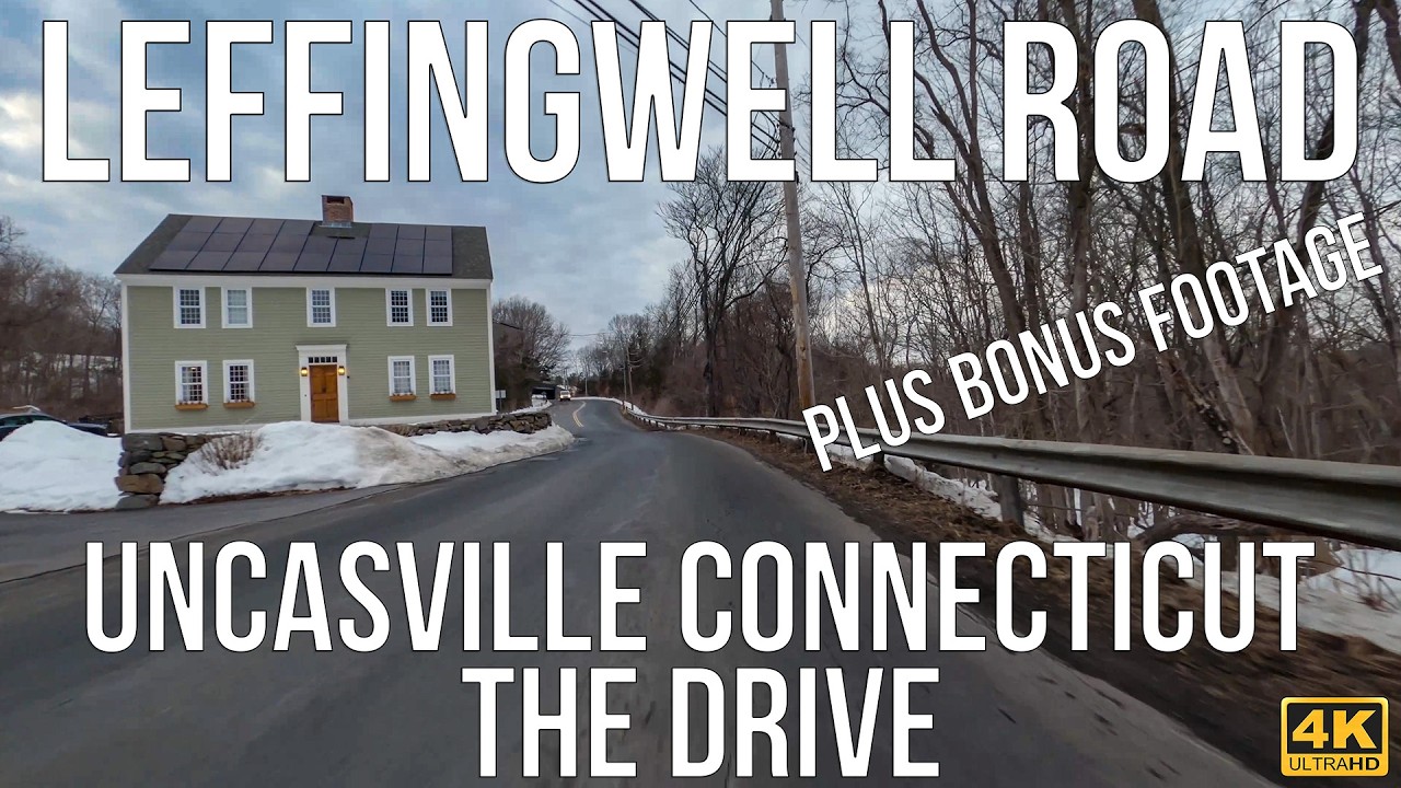 Leffingwell Road Uncasville, Connecticut + Random Norwich Drive | Narrated | 4K