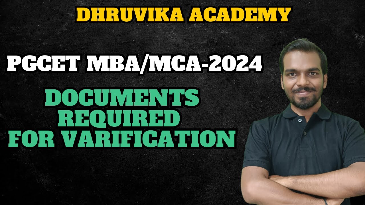 PGCET MBA/MCA 2024 | Documents Required for college admission