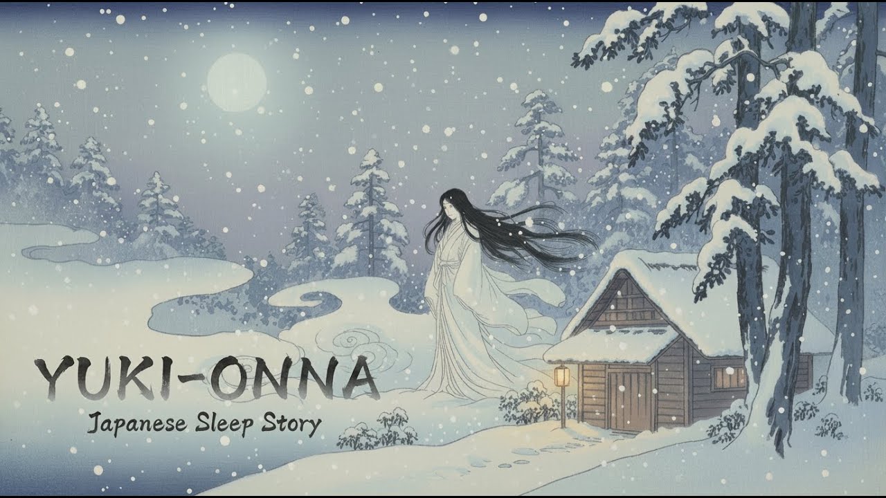Yuki-Onna ❄️ Japanese Sleep Story | 90 Minutes of Soft Whisper & Snow Ambience