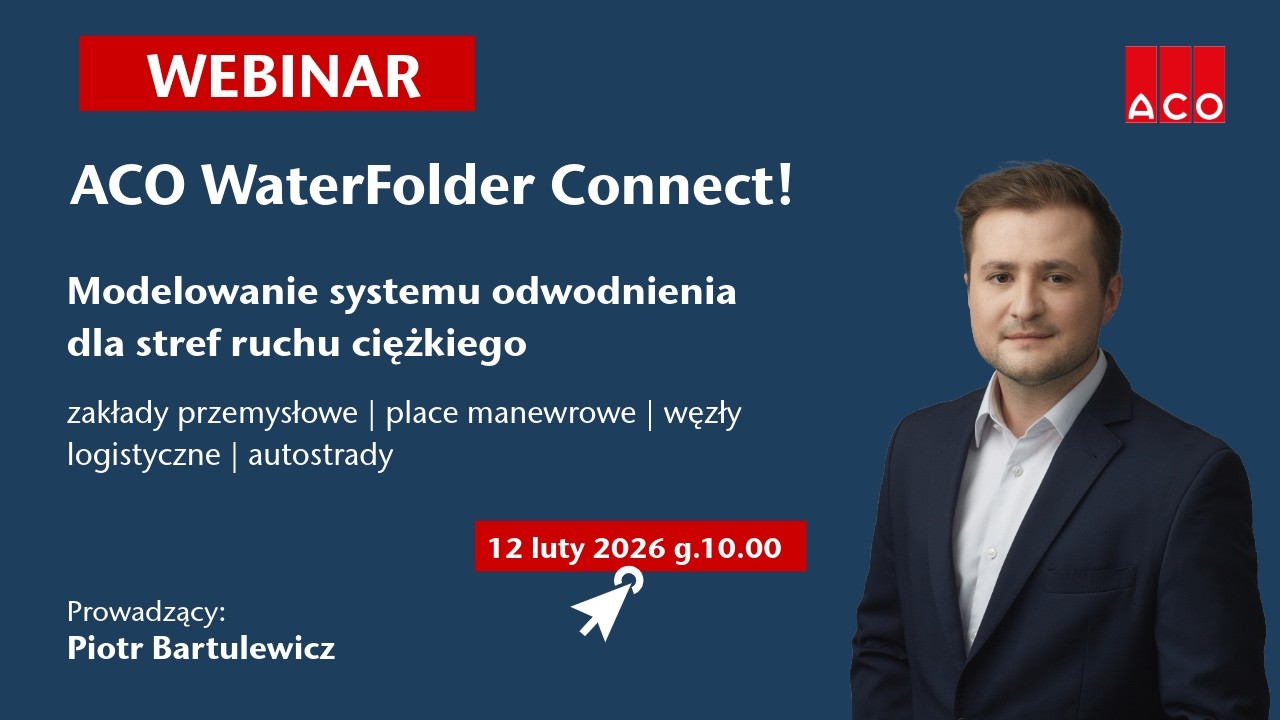 Projektowanie odwodnień w strefach ruchu ciężkiego – modelowanie w WaterFolder Connect (webinar)