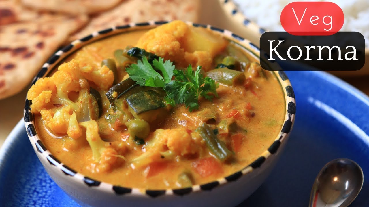 Cuisine Indienne Vegetarienne de Korma aux Légumes au lait de coco | Recette Vegan 🌱 | Curry