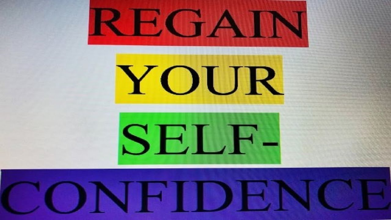 BUILDING SELF-CONFIDENCE FROM NOTHING!!!