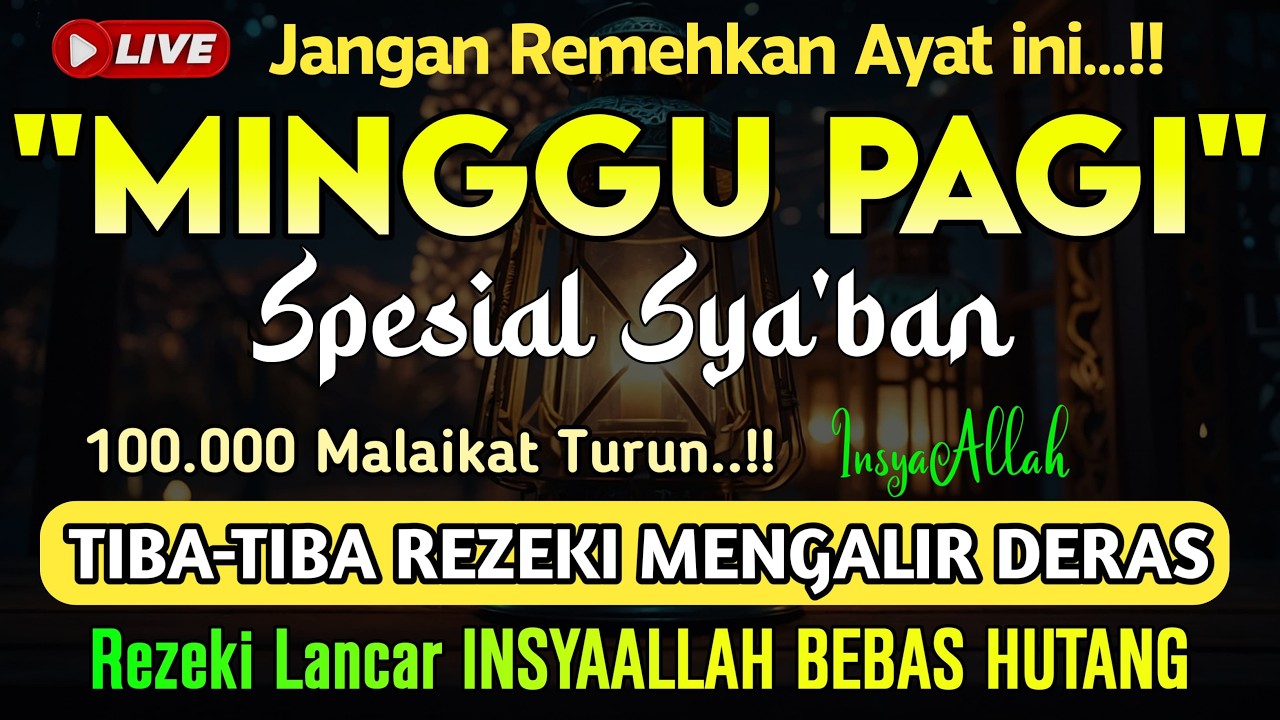 🔴LANGSUNG DIKABULKAN..‼️CUKUP PUTAR SEKALI DAN DENGARKAN, 100 RIBU MALAIKAT TURUN | REZEKI LANCAR