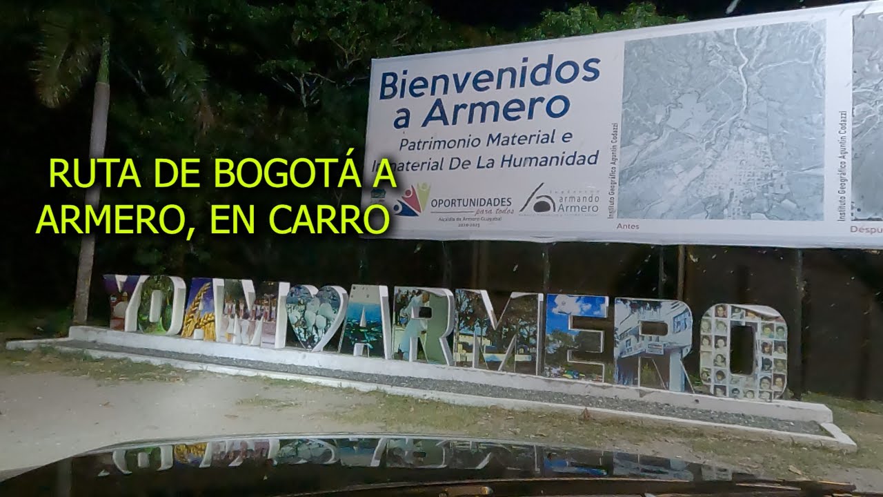 Colombia Turismo, Ruta de Bogotá a Armero por Vianí y Cambao en Vehículo  historias mitos y realidad