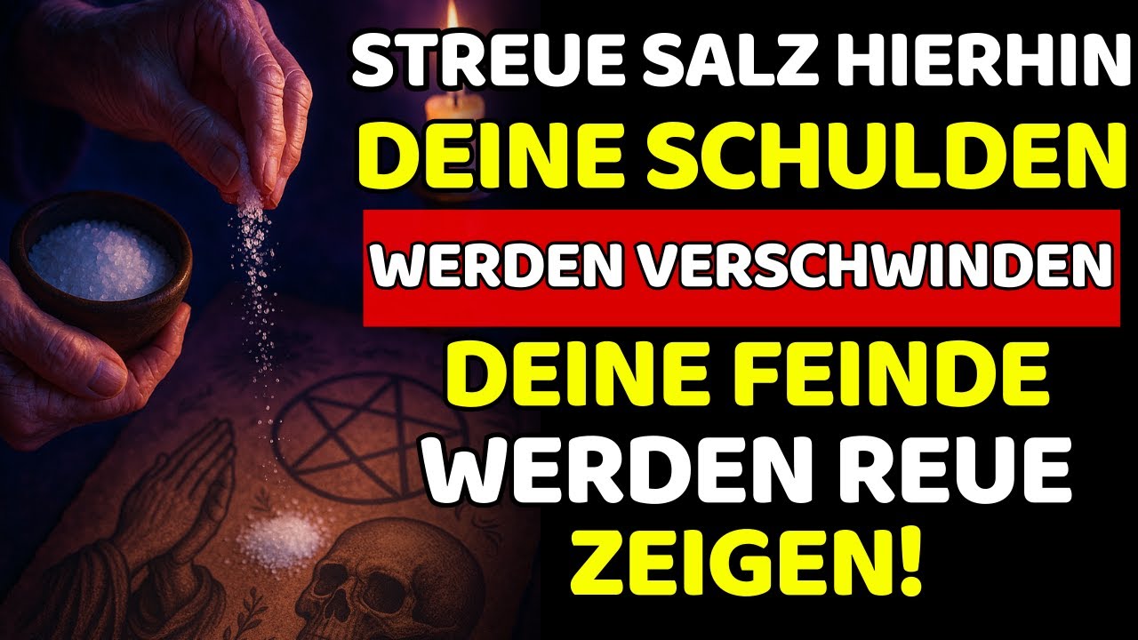 Streue Salz darauf, und Schuldner werden alles zurückzahlen, und Feinde werden um Vergebung flehen..