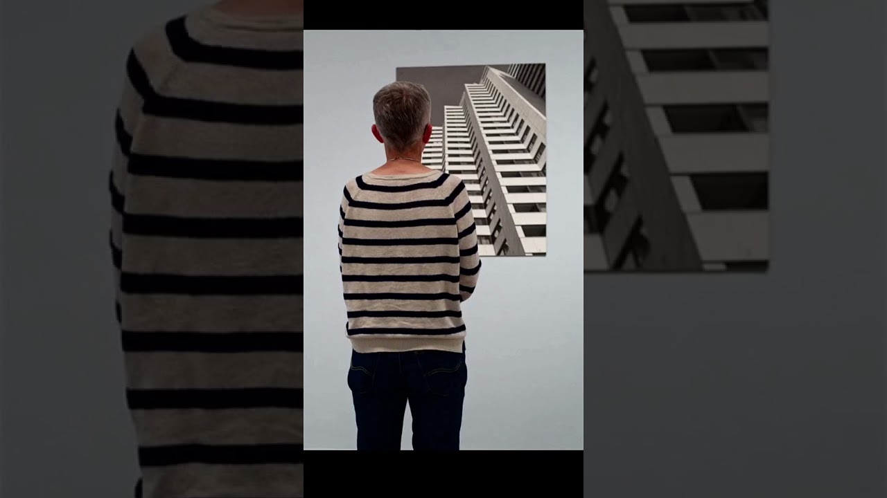 Waiting for museum visitors who match artworks #shorts