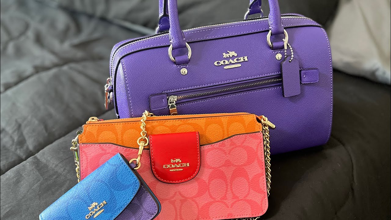 Coach outlet 🌈💜summer collection 🌈💜/look at what I found 🤩