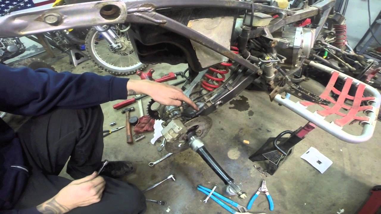 How To Replace Honda 300ex Brake Pads